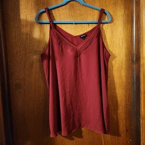Torrid Soze 1 Burgundy/deep Red Women's  Camisole Top. Like New Condition